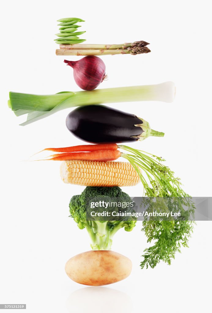 Raw vegetables balancing