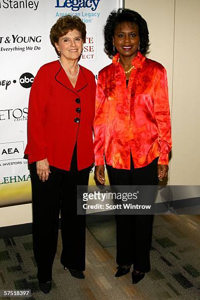 Marie Wilson, Founder and President of The White House Project and Anita Hill arrive for the The White House Projects 2006 EPIC Awards at the United...