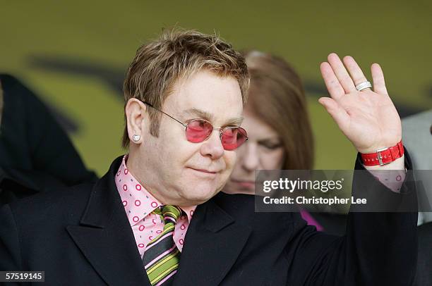 Elton John during the Coca-Cola Championship match between Watford and Hull City at Vicarage Road Stadium on April 30, 2006 in London, England.