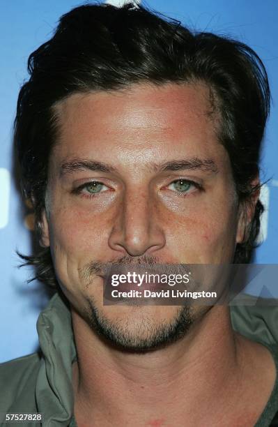 Actor Simon Rex attends a party to celebrate the launch of Helio, a new mobile communications service, at a private residence on May 3, 2006 in Los...