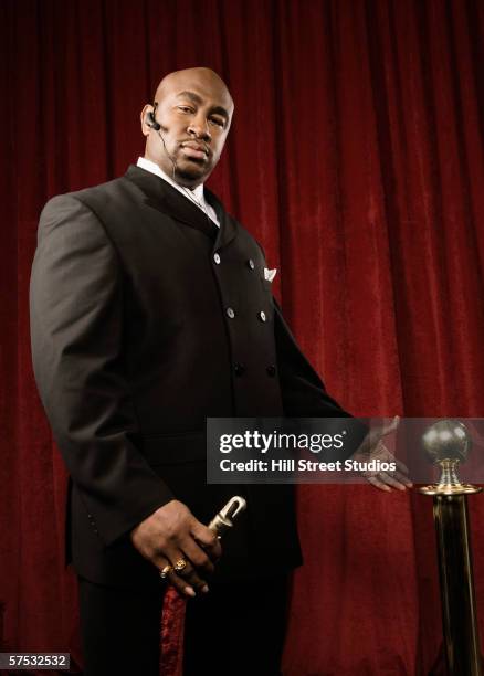 bouncer permitting entrance - body guards stock pictures, royalty-free photos & images