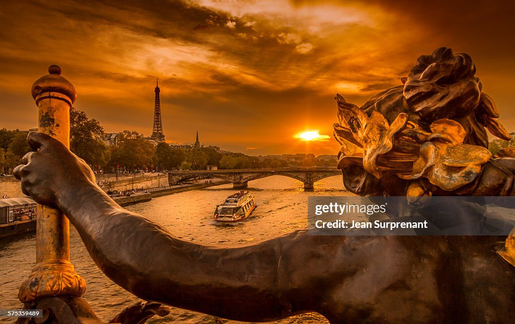 Pont Alexandre III sunset