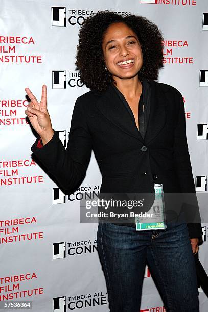 Shola Lynch attends the TAA Closing Night Party during the 5th Annual Tribeca Film Festival May 4, 2006 in New York City.