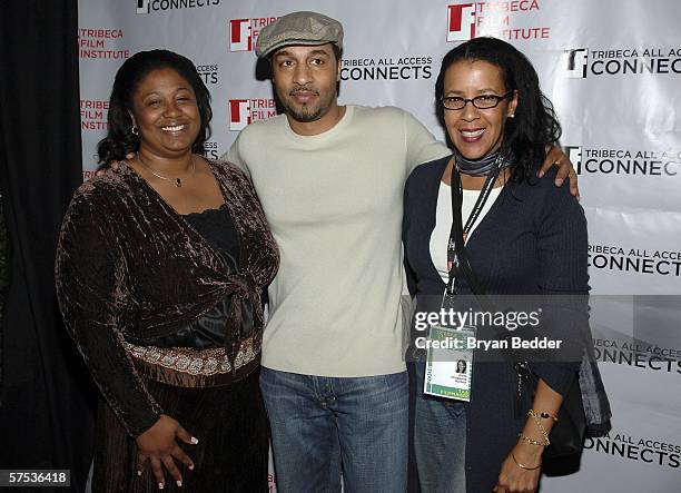 Filmmaker Aleta Chappelle and guest attends the TAA Closing Night Party during the 5th Annual Tribeca Film Festival May 4, 2006 in New York City.