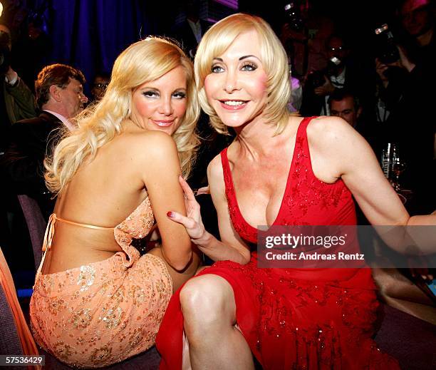 Tatjana Gsell and porn queen Dolly Buster arrive at the Premiere of 'Belle et Fou' during the opening of the 'Belle et Fou' Theater on May 04, 2006...