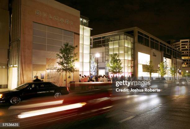 Car drive past the Opening of the Collection at Chevy Chase hosted by Capitol File Magazine May 4 in Chevy Chase Maryland. The Collection at Chevy...