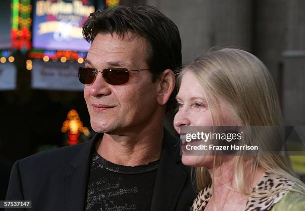 Actor Patrick Swayze and his wife Lisa Niemi arrive at the Paramount Pictures fan screening of "Mission: Impossible III" held at the Grauman's...