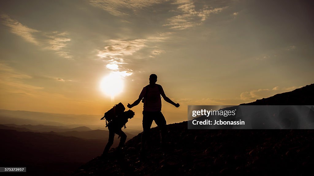 People climbing Catalonia region