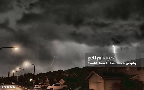 lightening strike - mililani bildbanksfoton och bilder