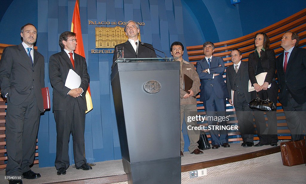 El vice presidente de Bolivia Alvaro Gar