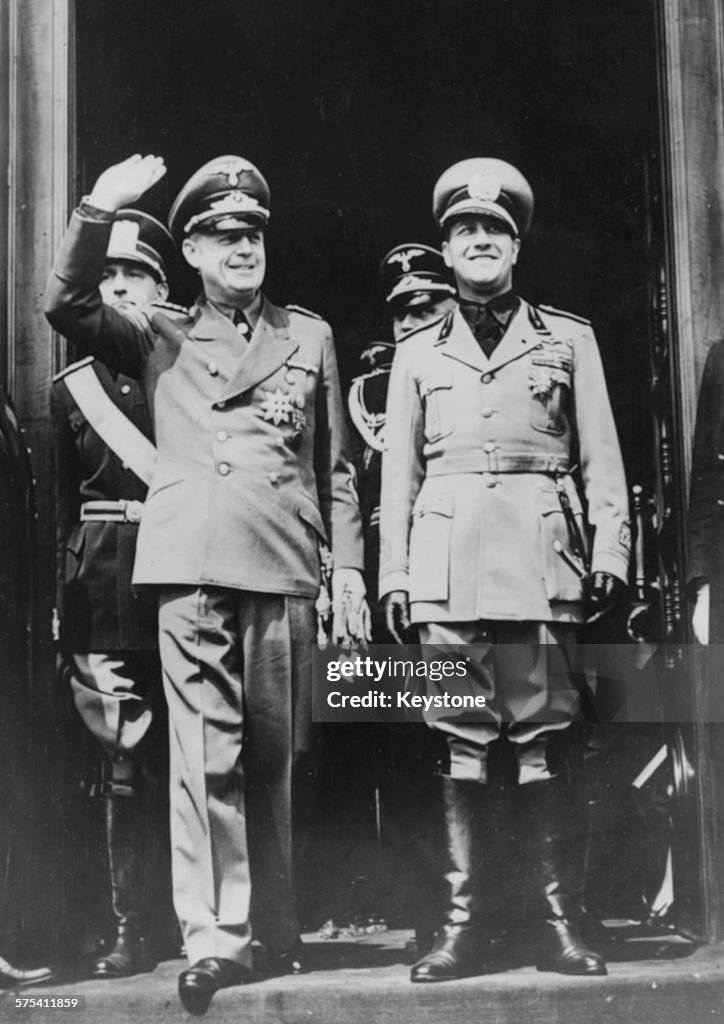 Joachim Von Ribbentrop And Galeazzo Ciano