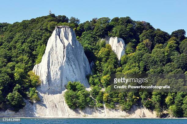 chalk formations rügen - chalk rock stock pictures, royalty-free photos & images