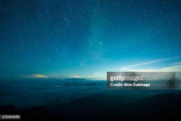 shining night - cloud sky night stock pictures, royalty-free photos & images