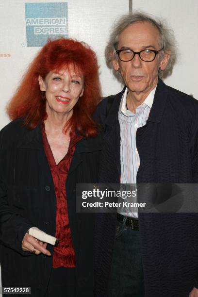 Artists Christo and Jeanne-Claude attend the premiere of "The Gates" during the 5th Annual Tribeca Film Festival May 5, 2006 in New York City.