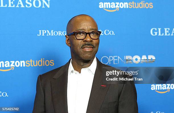 Courtney B. Vance arrives at the Los Angeles premiere of Amazon Studios' "Gleason" held at Regal LA Live Stadium 14 on July 14, 2016 in Los Angeles,...