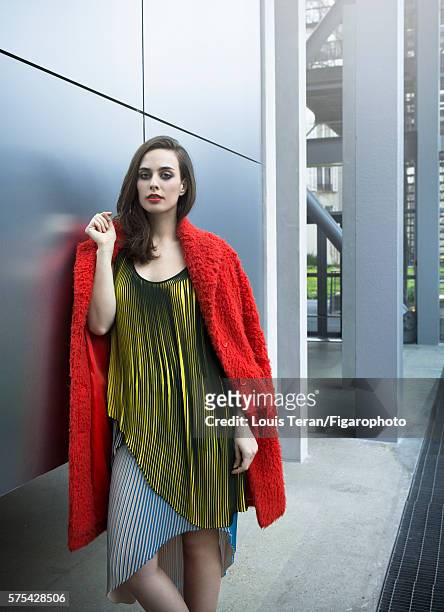 Singer and actress Sophie Auster is photographed for Madame Figaro on March 2, 2016 at Fondation Cartier in Paris, France. Clothing . PUBLISHED...