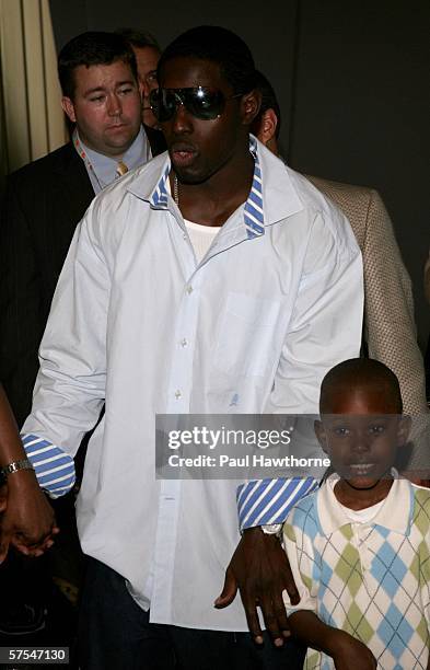 S Deion Branch attends the 132nd Kentucky Derby at Churchill Downs on May 6, 2006 in Louisville, Kentucky.