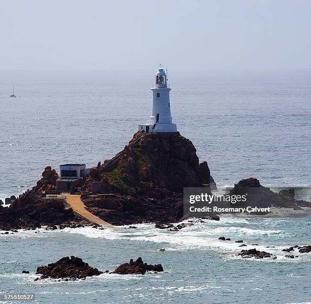 light houses - leuchtturm la corbiere lighthouse stock-fotos und bilder