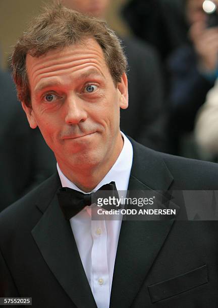 London, UNITED KINGDOM: British actor Hugh Lawrie arrives at the British Academy Television Awards 2006 at the Grosvenor House Hotel in London 07 May...