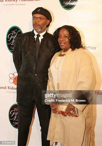 Actor Samuel L. Jackson and his wife attend the National Kidney Foundation of Southern California's 27th Annual Gift of Life Celebration at the...