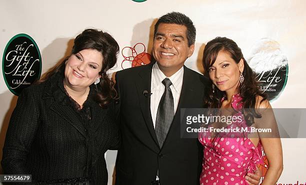 Ann Lopez, comedian George Lopez and actress Constance Marie attend the National Kidney Foundation of Southern California's 27th Annual Gift of Life...