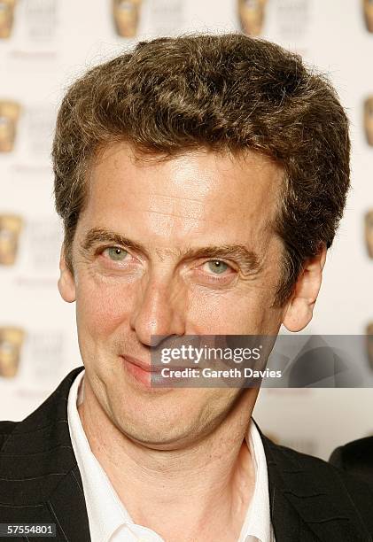 Actor Peter Capaldi poses in the Awards Room at the Pioneer British Academy Television Awards 2006 at the Grosvenor House Hotel on May 7, 2006 in...