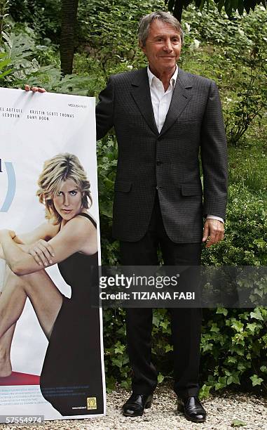French Film director Francis Veber poses during a photocall as he presents in Italy his last movie "Una Top model nel mio Letto" in Rome, 08 May...