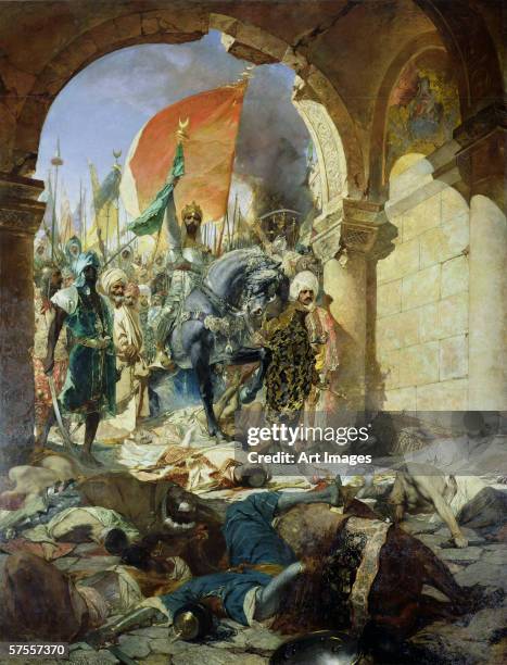 Entry of the Turks of Mohammed II into Constantinople, 29th May 1453, 1876