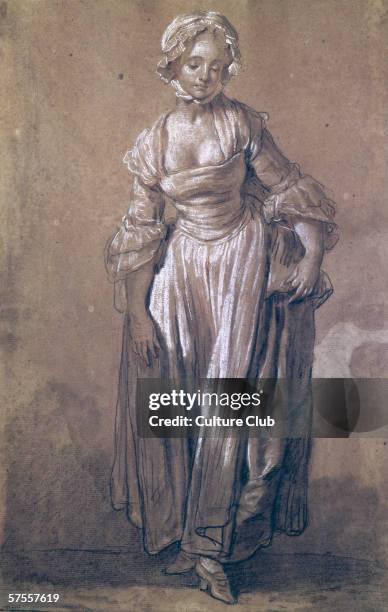Standing Young Girl, study for 'The Village Agreement'
