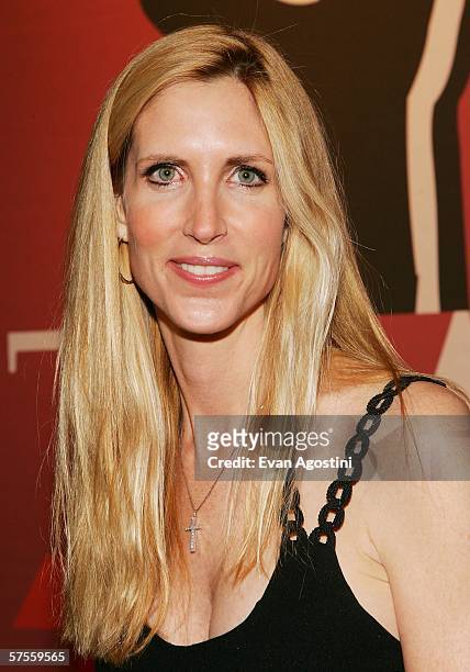 Television personality Ann Coulter attends Time Magazine's 100 Most Influential People celebration May 8, 2006 in New York City.