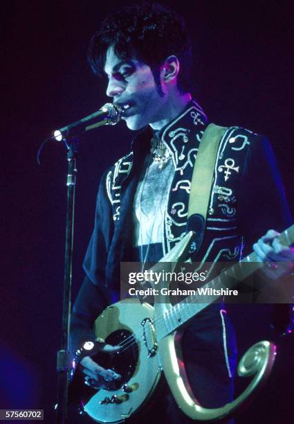 The Artist Formerly Known as Prince in concert at the Birmingham NEC, March 1995.