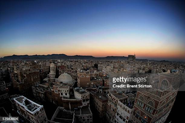 View of the city of Sana'a on November 22, 2005 in Sana'a, Yemen.
