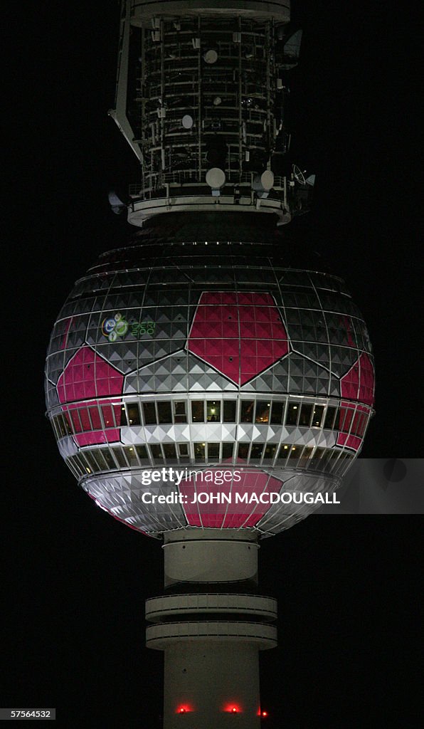 The main structure of Berlin's TV Tower,