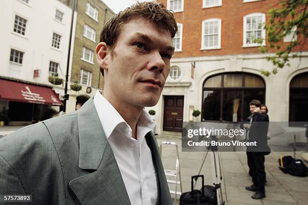 Gary McKinnon arrives at Bow Street Magistrates court on May 10, 2006 in London. The court will decide today whether to extradite Mr McKinnon to the...