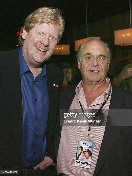 Director Donald Petrie and New Regency's David Matalon talk at the after party for the premiere of 20th Century Fox's "Just My Luck" at the W Hotel...