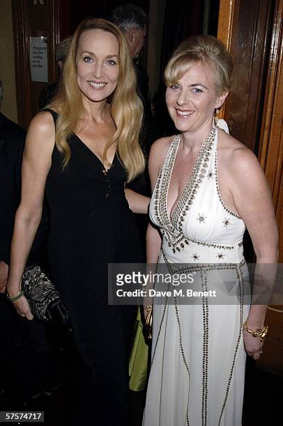 Jerry Hall and Dora Lowenstein attend the Dream Auction Full Stop party designed to launch NSPCC's There4Me online service, an interactive but...
