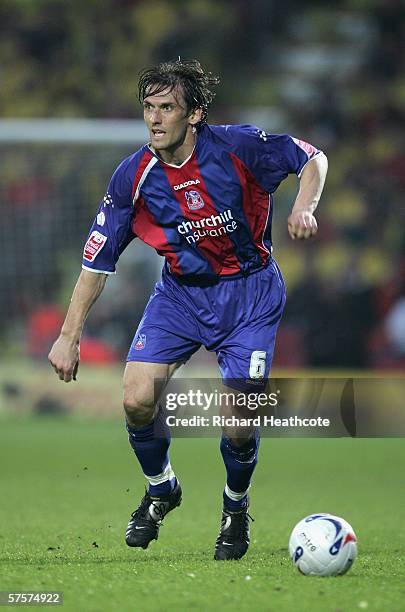 Tony Popovic of Crystal Palace in action during the Coca-Cola Championship Play-Off Semi-Final, Second Leg match between Watford and Crystal Palace...