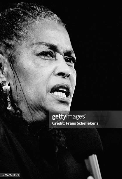 Abbey Lincoln, vocal, performs on July 16th 1995 at the North Sea Jazz Festival in the Hague, Netherlands.