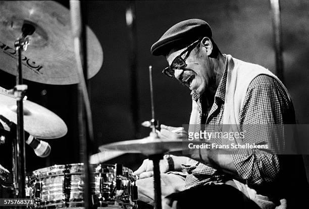 Sunny Murray, drums, performs on October 22nd 1991 at the BIM huis in Amsterdam, Netherlands.