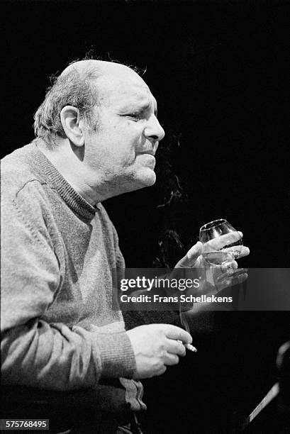 Dutch piano player Misha Mengelberg performs with ICP Orchestra on November 6th 1993 at the BIM huis in Amsterdam, Netherlands.