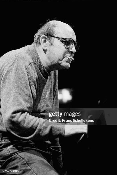 Dutch piano player Misha Mengelberg performs with ICP Orchestra on November 6th 1993 at the BIM huis in Amsterdam, Netherlands.