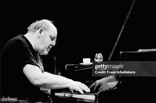 Dutch piano player Misha Mengelberg performs on September 25th 1998 at the BIM huis in Amsterdam, Netherlands.