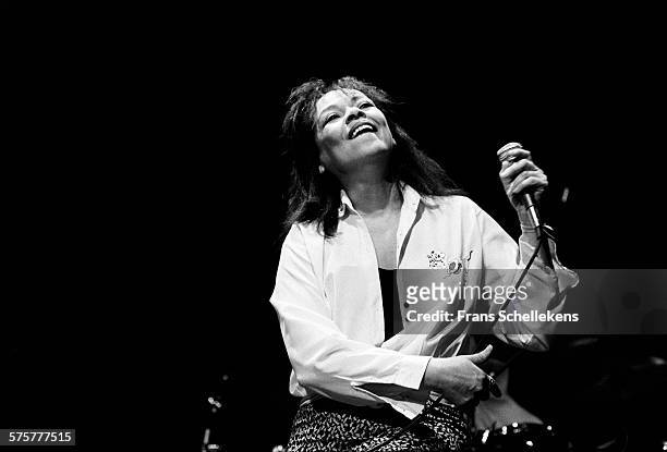 Brazilian singer Marcia Maria performs on October 14th 1997 at the BIM huis in Amsterdam, Netherlands.