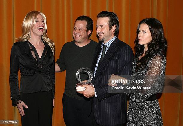 Alexis Arquette, Richmond Arquette, David Arquette and Courteney Cox Arquette attend the AFI Associates luncheon honoring Hollywood's Arquette family...