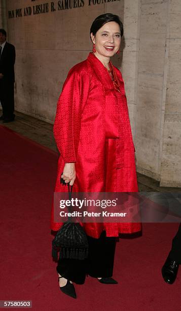 Actress Isabella Rossellini attend s the New York City Ballet Spring Gala at Lincoln Center on May 10, 2006 in New York City.