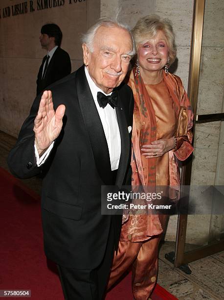 Former Journalist Walter Cronkite and date attend the New York City Ballet Spring Gala at Lincoln Center on May 10, 2006 in New York City.