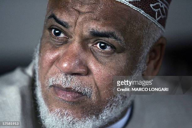 Comorian presidential candidate Ahmed Abdhallah Sambi gives an interview to AFP 11 May 2006 at his residence in Moroni, Comoros. Voters in Comoros go...