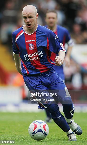 Andy Johnson of Crystal Palace in action during the Coca-Cola Championship Play-Off Semi-Final, First Leg match between Crystal Palace and Watford on...