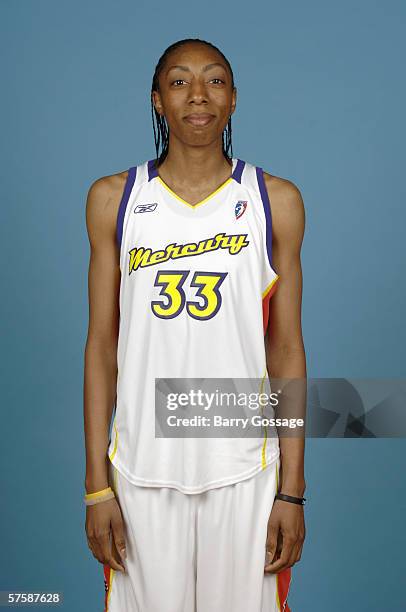 Angelina Williams of the Phoenix Mercury poses for a portrait during WNBA Media Day on May 8, 2006 in Phoenix, Arizona. NOTE TO USER: User expressly...