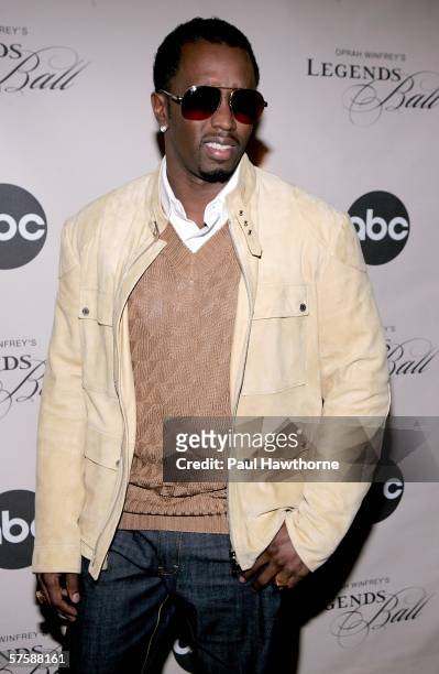 Hip-hop mogul Sean 'Diddy' Combs attends the screening of 'Oprah Winfrey's Legends Ball' at JP Morgan Library May 11, 2006 in New York City.